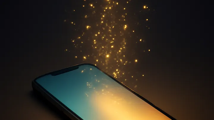 2227BAT COM - Modern phone with glowing screen 2227BAT COM Modern phone with glowing screen